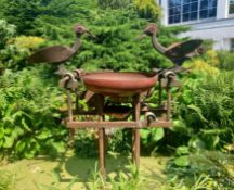 FORMER BRISTOL ZOO GARDENS - JASON LANE 'MECHANICAL MONEY COLLECTOR' SCULPTURE