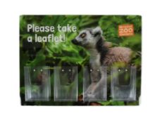 FORMER BRISTOL ZOO GARDENS - LEMUR LEAFLET DISPLAY SIGN