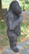 FORMER BRISTOL ZOO GARDENS - HALF-GORILLA CLIMB-IN EXHIBIT SCULPTURE