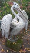 FORMER BRISTOL ZOO GARDENS - ORIGINAL PELICAN SCULPTURE FROM LAKES