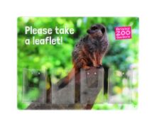 FORMER BRISTOL ZOO GARDENS - MEERKAT LEAFLET DISPLAY SIGN