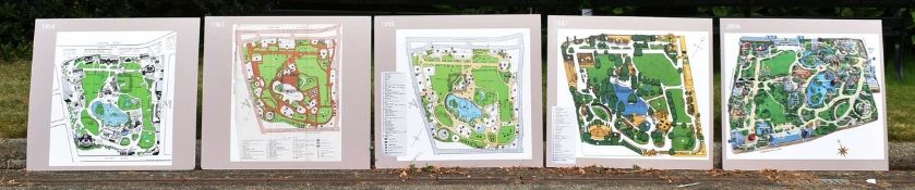 FORMER BRISTOL ZOO GARDENS - 'MAPS THROUGH TIME' DISPLAYS
