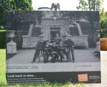 FORMER BRISTOL ZOO GARDENS - KEEPERS AT THE BRISTOL ZOO ENLARGED PHOTOGRAPH