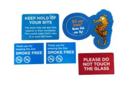 FORMER BRISTOL ZOO GARDENS - COLLECTION OF ASSORTED SIGNS