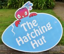 FORMER BRISTOL ZOO GARDENS - HATCHING HUT ENCLOSURE SIGN