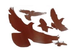 FORMER BRISTOL ZOO GARDENS - METAL BIRDS FROM THE HIDE