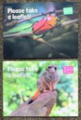 FORMER BRISTOL ZOO GARDENS - ORIGINAL 'PLEASE TAKE A LEAFLET' SIGNS