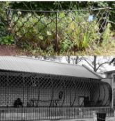 FORMER BRISTOL ZOO GARDENS - ORIGINAL GORILLA HOUSE RAILINGS GARDEN FEATURE