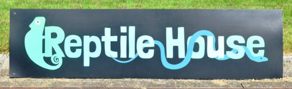 FORMER BRISTOL ZOO GARDENS - ORIGINAL REPTILE HOUSE ENTRANCE SIGN