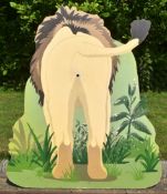 FORMER BRISTOL ZOO GARDENS - LION 'MARKING ITS TERRITORY' INTERACTIVE FEATURE