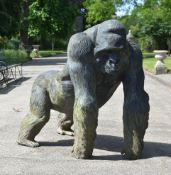 FORMER BRISTOL ZOO GARDENS - LIFESIZE GORILLA STATUE