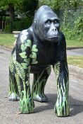 FORMER BRISTOL ZOO GARDENS - WOW! GORILLAS - RAFIKI - ORIGINAL TRAIL STATUE