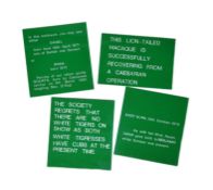 FORMER BRISTOL ZOO GARDENS - VINTAGE ANIMAL ENCLOSURE PLAQUES