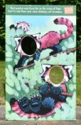 FORMER BRISTOL ZOO GARDENS - RED PANDAS 'FACE IN THE HOLE' SIGN