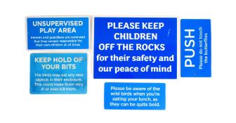 FORMER BRISTOL ZOO GARDENS - COLLECTION OF ASSORTED SIGNS