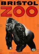 FORMER BRISTOL ZOO GARDENS - ORIGINAL 1960S POSTER