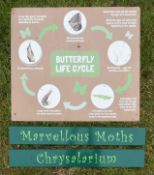 FORMER BRISTOL ZOO GARDENS - ORIGINAL BUTTERFLY FOREST SIGNS