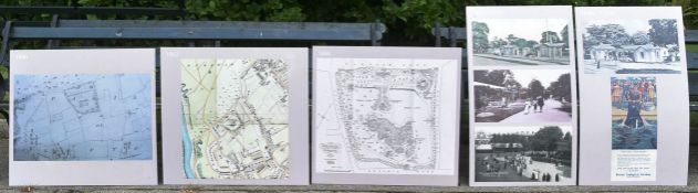 FORMER BRISTOL ZOO GARDENS - 'MAPS THROUGH TIME' DISPLAYS