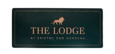 FORMER BRISTOL ZOO GARDENS - THE LODGE - ORIGINAL SIGN