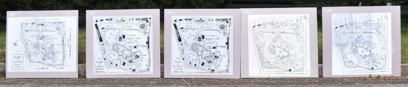 FORMER BRISTOL ZOO GARDENS - 'MAPS THROUGH TIME' DISPLAYS