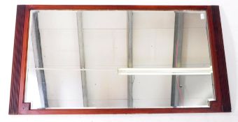 EX BRISTOL AEROPLANE CO - MAHOGANY BOARDROOM WALL OVERMANTEL MIRROR