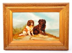 R. DAVIES - LATE 19TH CENTURY OIL ON CANVAS PAINTING