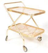 MID CENTURY TWO TIER TEA TROLLEY