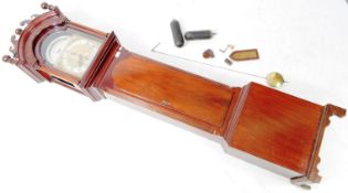 19TH CENTURY BRASS FACED GEORGE III LONGCASE CLOCK