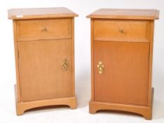 STAG FURNITURE- PAIR OF MID CENTURY BEDSIDES CABINETS