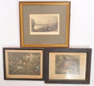 THREE 19TH CENTURY VICTORIAN ETCHING PRINTS