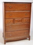 STAG FURNITURE - MID CENTURY TALLBOY CHEST OF DRAWERS