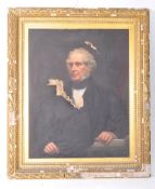 LARGE 19TH CENTURY SCOTTISH OIL ON CANVAS PORTRAIT PAINTING