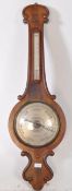GEORGE III 19TH CENTURY MAHOGANY BANJO WALL BAROMETER