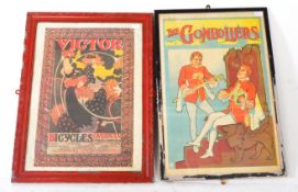 TWO EARLY 20TH CENTURY SHOP ADVERTISING POSTERS