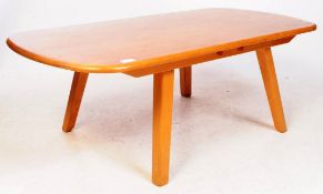 MANNER OF ERCOL - MID CENTURY BEECH & ELM COFFEE TABLE