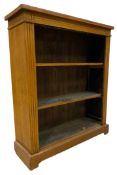 VICTORIAN 19TH CENTURY MAHOGANY OPEN WINDOW BOOKCASE