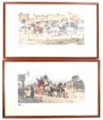 G WRIGHT - TWO VINTAGE 20TH CENTURY PRINTS