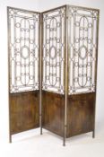 CONTEMPORARY FRENCH ART NOUVEAU FAUX WROUGHT IRON DIVIDER