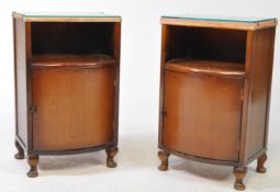 PAIR OF POST-WAR ART DECO BEDSIDE CABINETS