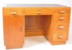 1940S AIR MINISTRY MANNER OAK WRITING DESK