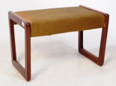 BRITISH MODERN DESIGN - MID CENTURY TEAK DRESSING TABLE STOOL