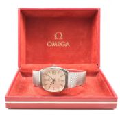 OMEGA DE VILLE QUARTZ STAINLESS STEEL WRISTWATCH