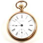 OPEN FACE WALTHAM POCKET WATCH