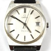VINTAGE OMEGA GENEVE STAINLESS STEEL WRISTWATCH