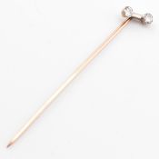 GOLD & DIAMOND STICK PIN