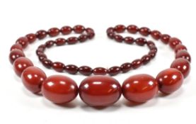 CHERRY AMBER BAKELITE NECKLACE