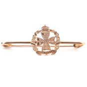 9CT GOLD SWEETHEART BROOCH PIN