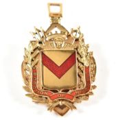 HALLMARKED 9CT GOLD BOROUGH OF NEWPORT BROOCH PIN