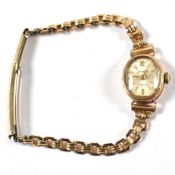 VINTAGE 9CT GOLD LADIES COCKTAIL DRESS WATCH