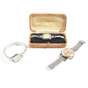 THREE VINTAGE WATCHES TO INCLUDE OLMA HELVETIA & ZODIAC
